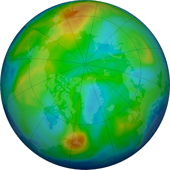 Arctic ozone map for 23 November 2018